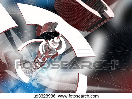 Stock Photograph - Close-Up, Computer Graphics, Design, Digitally Generated Image, Fractal. Fotosearch