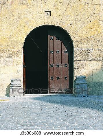 Stock Photo - building, Europe, doors, walls, open, wood. Fotosearch