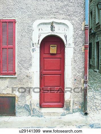 building, Europe, doors, walls, red, shutters View Large Photo Image Stock Photo - building, Europe, doors, walls, red, shutters. Fotosearch
