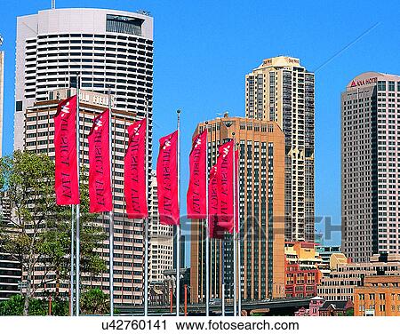 buildings, outdoors, banners, sky, city, Australia View Large Photo Image Stock Image - buildings, outdoors, banners, sky, city, Australia. Fotosearch