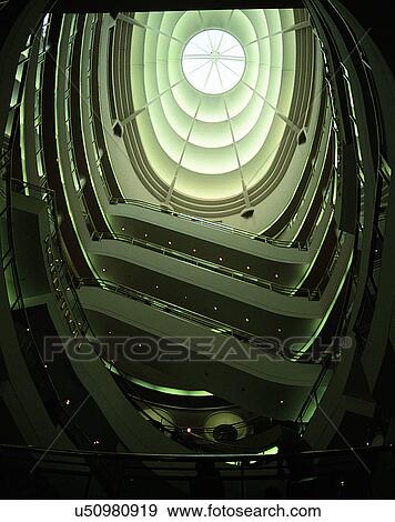 Stock Photo - City view, modern look, low angel view, windows, building, business. Fotosearch