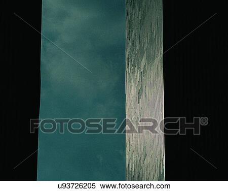Stock Photography - City view, modern look, outdoors, sky, clouds, windows. Fotosearch