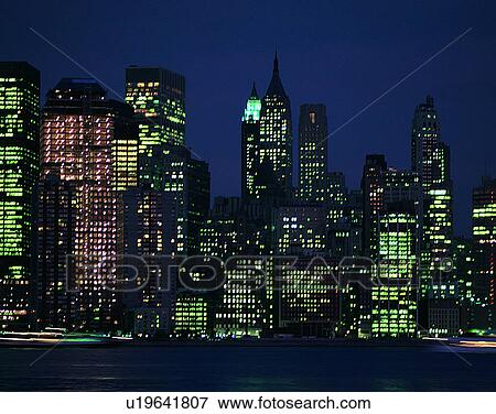 Stock Photo - City view, modern look, outdoors, windows, building, business. Fotosearch