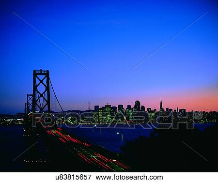 Stock Photo - City view, modern look, outdoors, buildings, business, ocean. Fotosearch