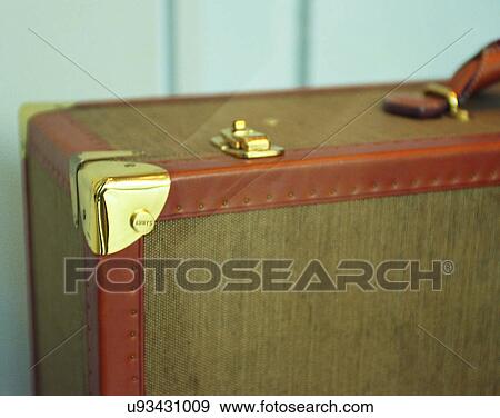 Stock Photo - close-up, background, suitcases, corner. Fotosearch