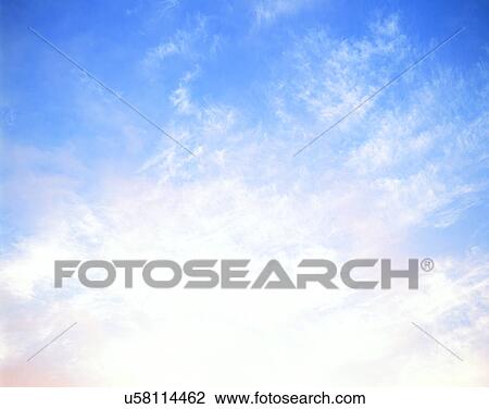 Stock Image - clouds, sky, outdoors, daytime, bright, sunlight. Fotosearch