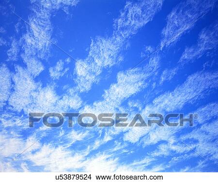 Picture - clouds, sky, outdoors, daytime, pattern. Fotosearch