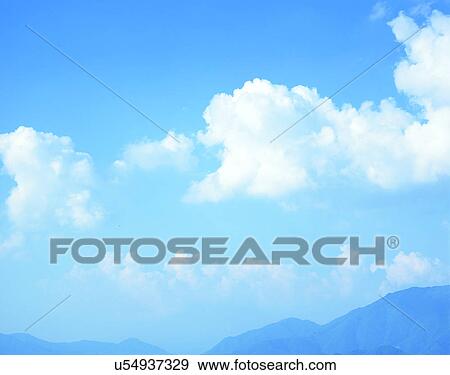 Stock Photo - clouds, sky, outdoors, daytime, mountains. Fotosearch