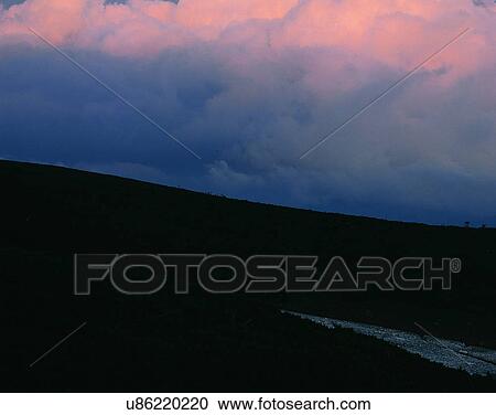 clouds, sky, outdoors, sunset, landscape, dark View Large Photo Image Stock Image - clouds, sky, outdoors, sunset, landscape, dark. Fotosearch