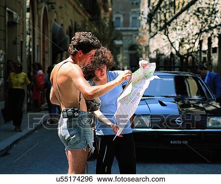 couples, friends, tourists, outdoors, city, street View Large Photo Image Stock Photograph - couples, friends, tourists, outdoors, city, street. Fotosearch