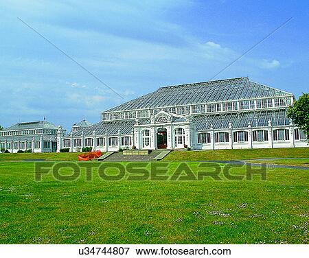 Stock Photo - England, UK, Europe, outdoors, buildings, grass. Fotosearch