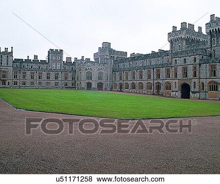 Stock Photo - England, UK, Europe, outdoors, buildings, castle. Fotosearch