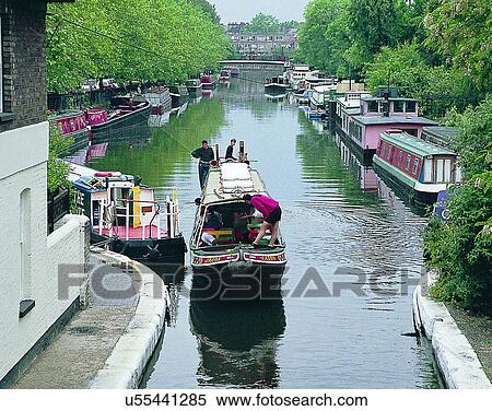 Stock Photography - England, UK, Europe, outdoors, buildings, water. Fotosearch