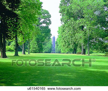 Stock Photography - England, UK, Europe, outdoors, buildings, park. Fotosearch