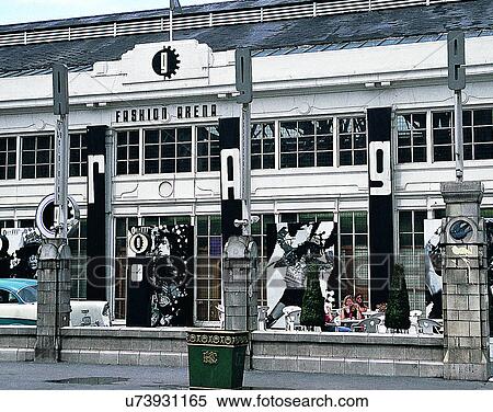 Stock Photography - England, UK, Europe, outdoors, buildings, storefront. Fotosearch