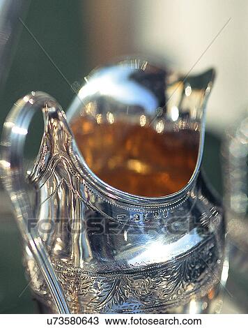 Europe, close-up, traditional design, silver, jar View Large Photo Image Stock Image - Europe, close-up, traditional design, silver, jar. Fotosearch