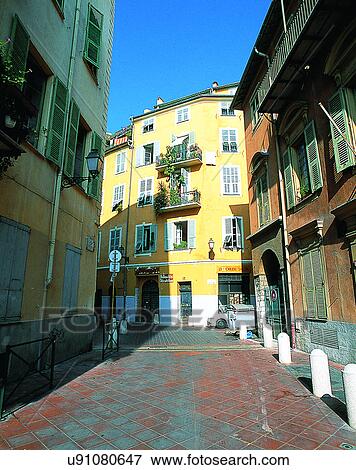 Europe, outdoors, streets, buildings, apartments, shadows View Large Photo Image Stock Photo - Europe, outdoors, streets, buildings, apartments, shadows. Fotosearch