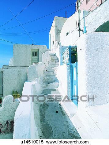 Stock Photography - Europe, outdoors, streets, stairs, windows, doors. Fotosearch