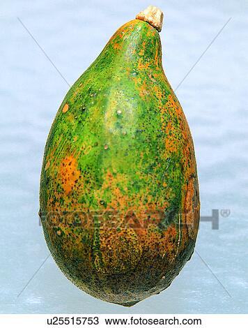 Stock Image - Fruits, nature, fresh, papaya, water. Fotosearch