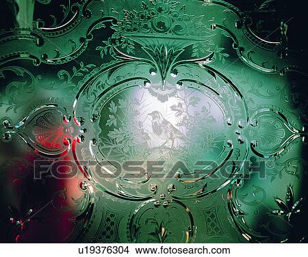 Picture - glass, close-up, light, patterns. Fotosearch