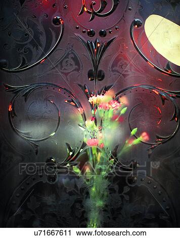 glass, close-up, pattern, window, flowers View Large Photo Image Stock Image - glass, close-up, pattern, window, flowers. Fotosearch