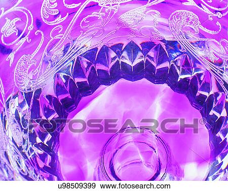 Stock Photo - glass, patterns, purple. Fotosearch