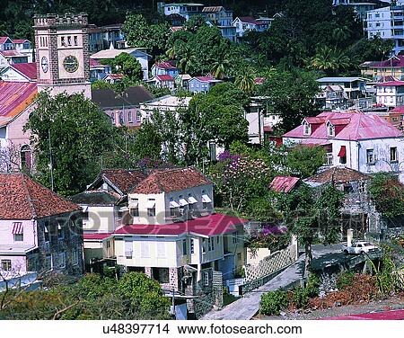 Picture - house, outdoors, daytime, architecture, town, buildings. Fotosearch