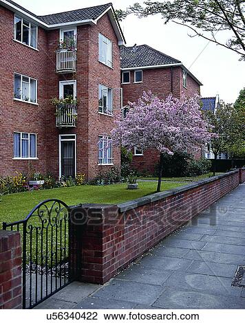 house, outdoors, daytime, architecture, sidewalk, gate View Large Photo Image Stock Image - house, outdoors, daytime, architecture, sidewalk, gate. Fotosearch