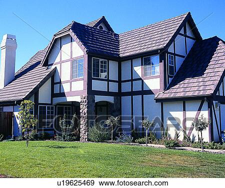 house, outdoors, daytime, architecture, residential, yard View Large Photo Image Stock Photo - house, outdoors, daytime, architecture, residential, yard. Fotosearch