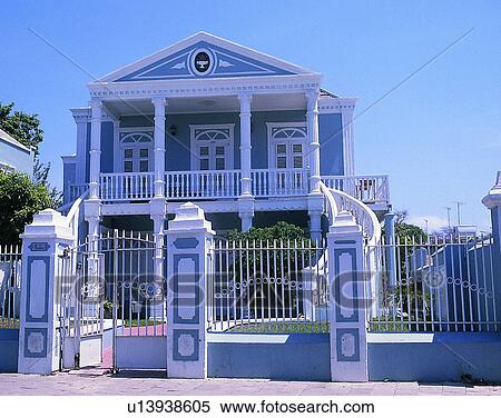 house, outdoors, daytime, architecture, gate, fence View Large Photo Image Stock Photography - house, outdoors, daytime, architecture, gate, fence. Fotosearch