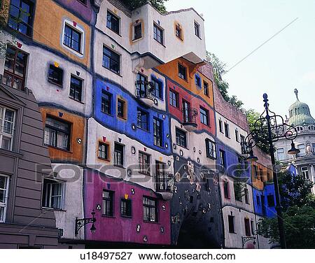 Stock Photo - houses, outdoors, day time, architecture, trees, sky. Fotosearch