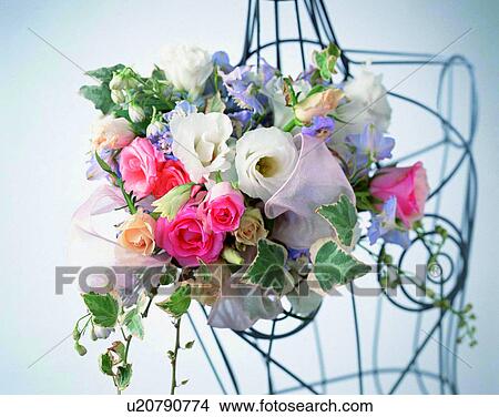 indoors, bouquet, flowers, close-up, leaves View Large Photo Image Picture - indoors, bouquet, flowers, close-up, leaves. Fotosearch
