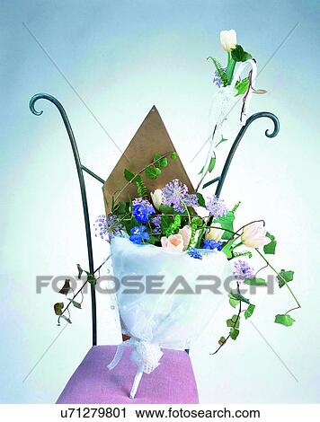 indoors, bouquet, flowers, close-up, chair, leaves View Large Photo Image Stock Image - indoors, bouquet, flowers, close-up, chair, leaves. Fotosearch