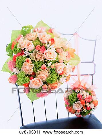 indoors, bouquet, flowers, close-up, chair View Large Photo Image Stock Image - indoors, bouquet, flowers, close-up, chair. Fotosearch