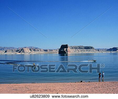 lakeside, water, nature, sky, shore, people View Large Photo Image Stock Photo - lakeside, water, nature, sky, shore, people. Fotosearch