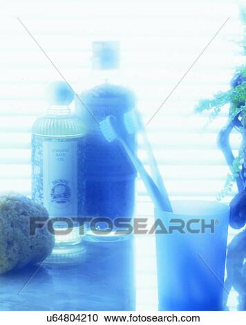 lifestyle, close-up, glass, toothbrushes, sponge, bottles View Large Photo Image Stock Image - lifestyle, close-up, glass, toothbrushes, sponge, bottles. Fotosearch