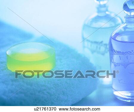 lifestyle, close up, soap, towel, containers, perfume View Large Photo Image Stock Image - lifestyle, close up, soap, towel, containers, perfume. Fotosearch