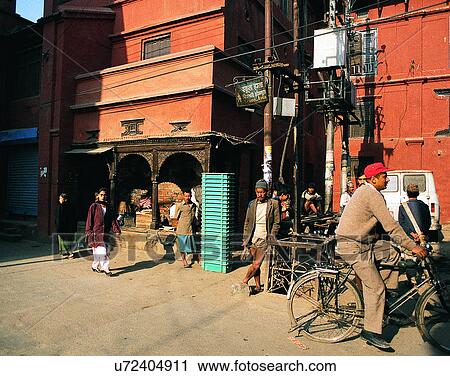 Stock Image - Nepal, people, east, outdoors, woman. Fotosearch
