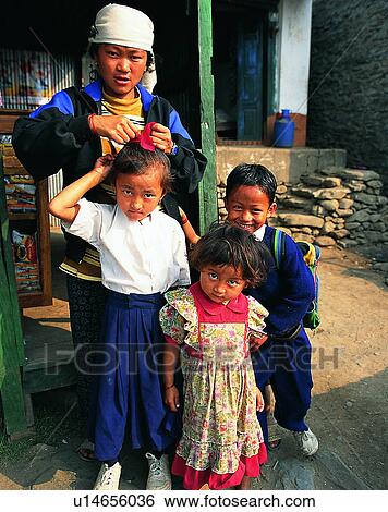 Nepal, portrait, east, group, family, people View Large Photo Image Stock Photograph - Nepal, portrait, east, group, family, people. Fotosearch