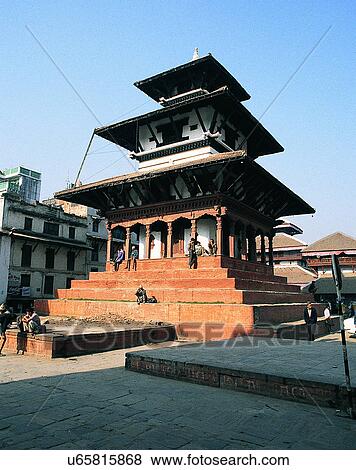Stock Photo - Nepal, temple, east, mystic, artificial, building. Fotosearch