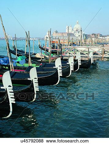 Stock Photo - outdoors, Italy, Europe, city, buildings, dock. Fotosearch