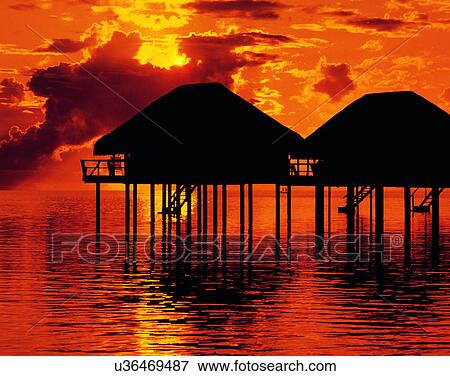 outdoors, tropical, sky, water, sea, sunset View Large Photo Image Stock Photo - outdoors, tropical, sky, water, sea, sunset. Fotosearch