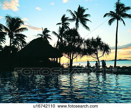 Stock Image - Pacific Ocean, islands, scenery, outdoors, sky, water. Fotosearch