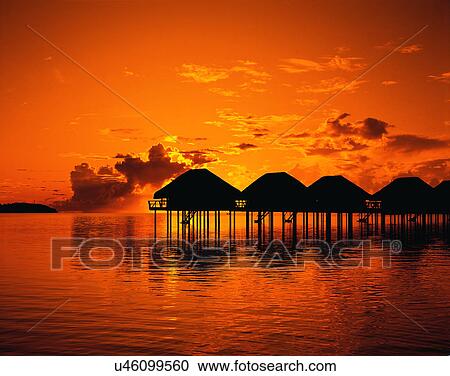 Stock Image - Pacific Ocean, islands, scenery, outdoors, sky, water. Fotosearch