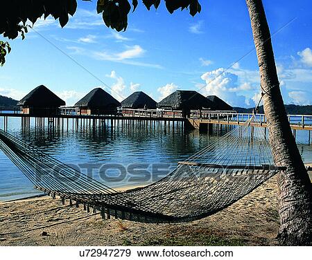 Stock Photo - Pacific Ocean, islands, scenery, outdoors, sky, water. Fotosearch