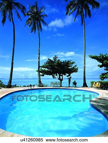 Stock Photography - Pacific Ocean, islands, scenery, outdoors, sky, water. Fotosearch