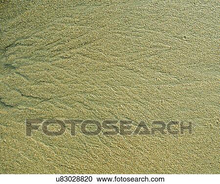 Stock Image - sand, outdoors, pattern, background. Fotosearch