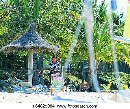 scenery, Australia, beach, people, furniture, trees View Large Photo Image Picture - scenery, Australia, beach, people, furniture, trees. Fotosearch