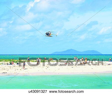 Stock Photo - scenery, Australia, water, sky, beach, people. Fotosearch