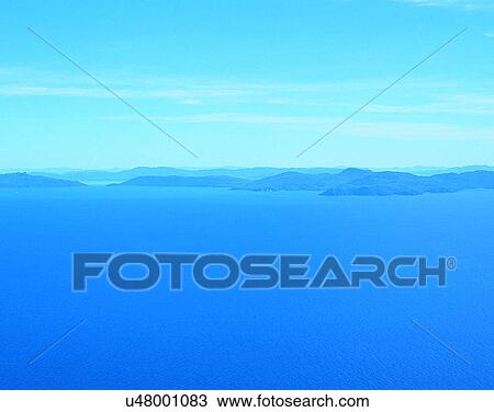 Stock Image - scenery, Australia, water, sky, coast, landscape. Fotosearch